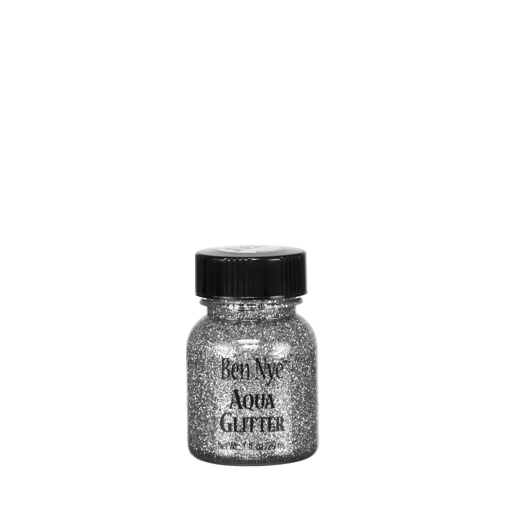 Aqua Glitter - Silver